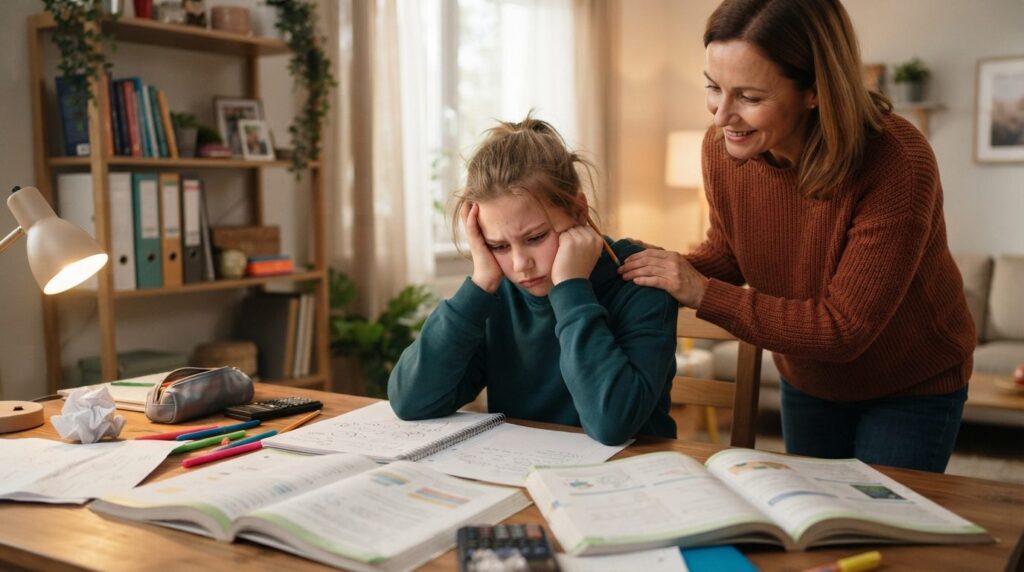 Professional stock photo in 16:9 ratio: A young student sitt
