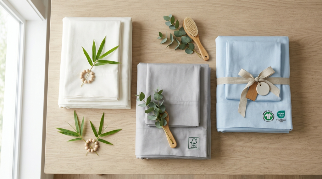 Close-up professional product photograph of premium bamboo b